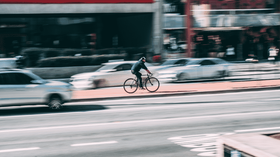 delivering postmates on bike