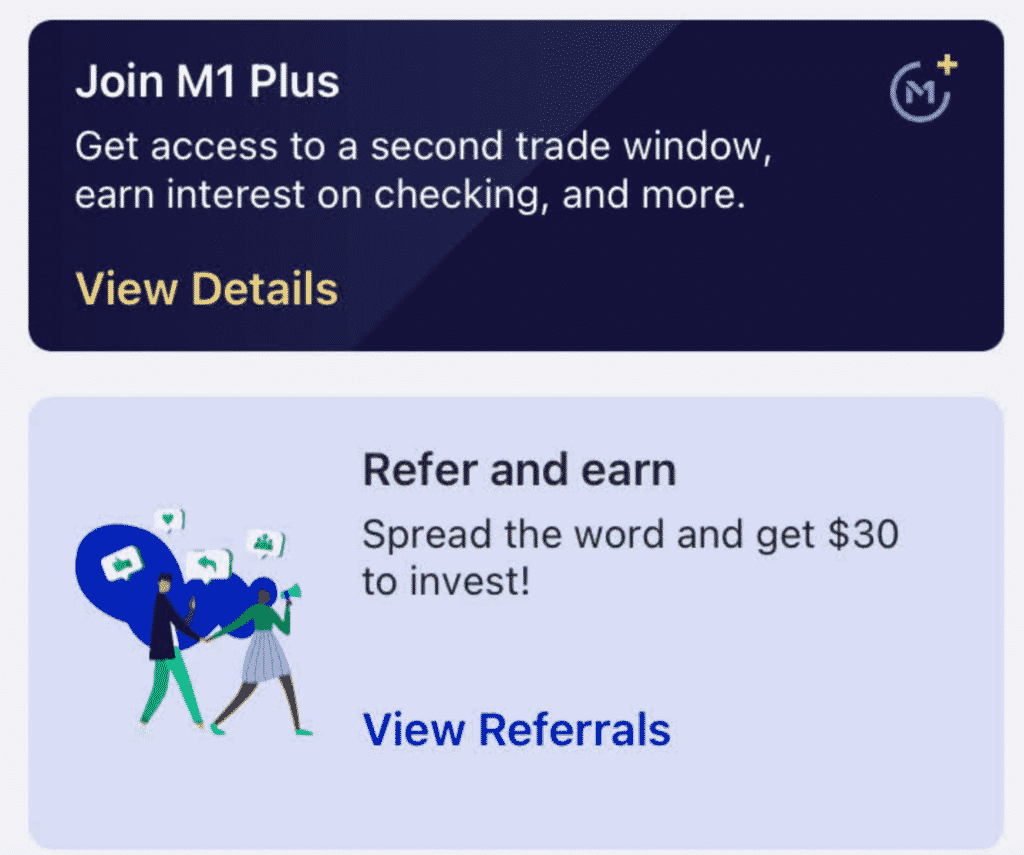 m1 finance referral bonus