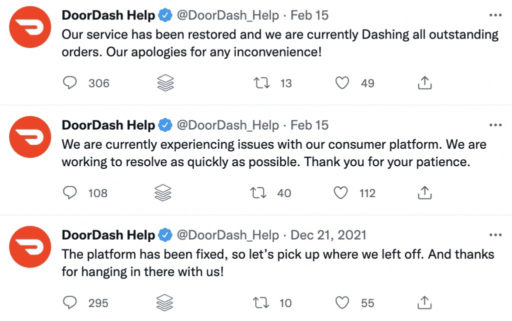 doordash app crashes