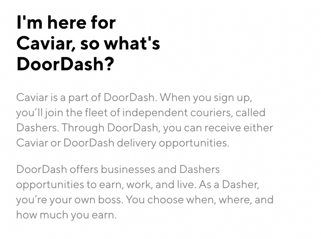 Caviar vs. DoorDash