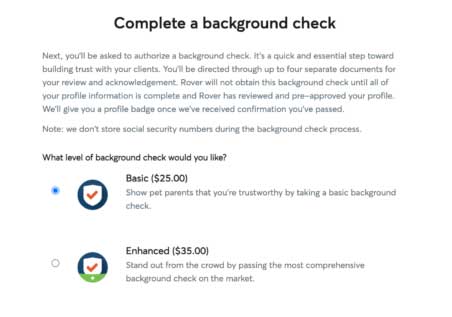 rover pet sitting background check