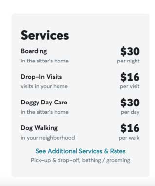 Rover service fees